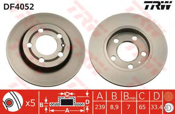 Disc frana SKODA OCTAVIA Combi (1U5) - Cod intern:
