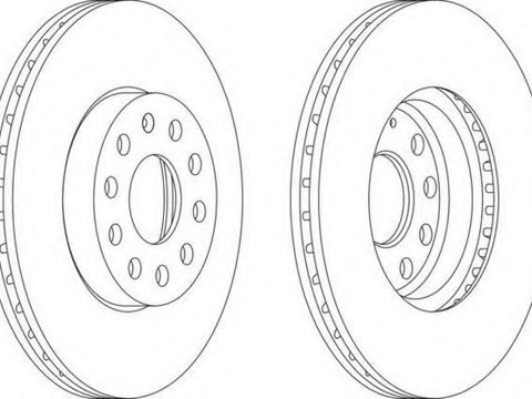 Disc frana SKODA SUPERB limuzina (3U4), VW TOURAN (1T1, 1T2), AUDI A3 (8P1) - FERODO DDF1218