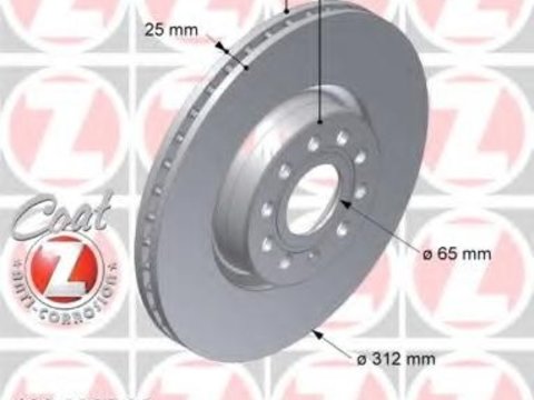 Disc frana SKODA SUPERB limuzina (3U4), VW TOURAN (1T1, 1T2), AUDI A3 (8P1) - ZIMMERMANN 100.3300.20