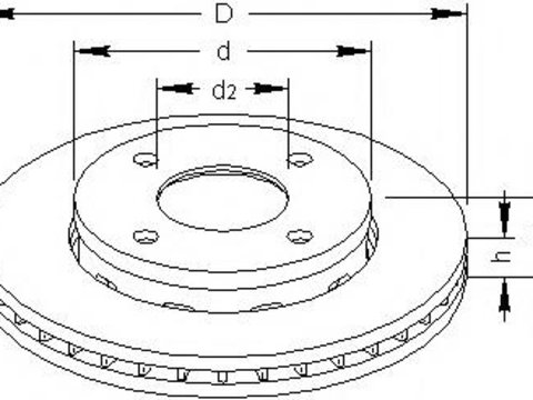 Disc frana SMART FORFOUR (454) - TOPRAN 407 958