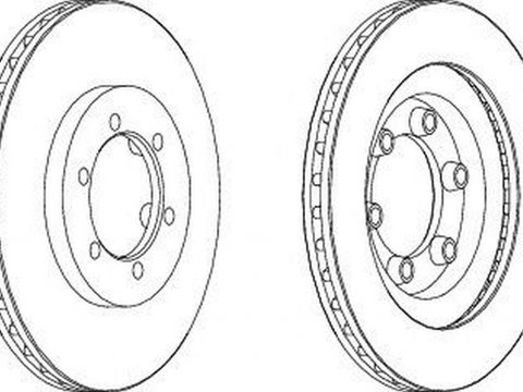 Disc frana SSANGYONG MUSSO FJ FERODO DDF1346