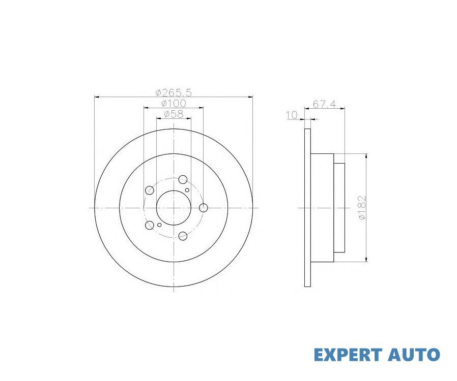 Disc frana Subaru LEGACY Mk II (BD, BG) 1994-1999 