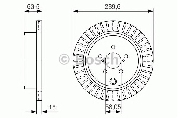 Disc frana SUBARU LEGACY V (BM, BR) - Cod intern: W20270073 - LIVRARE DIN STOC in 24 ore!!!