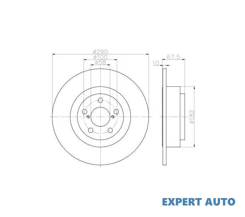 Disc frana Subaru OUTBACK (BE, BH) 1998-2003 #8 08909311