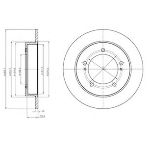 Disc frana SUZUKI JIMNY (FJ) (1998 - 2016) DELPHI 