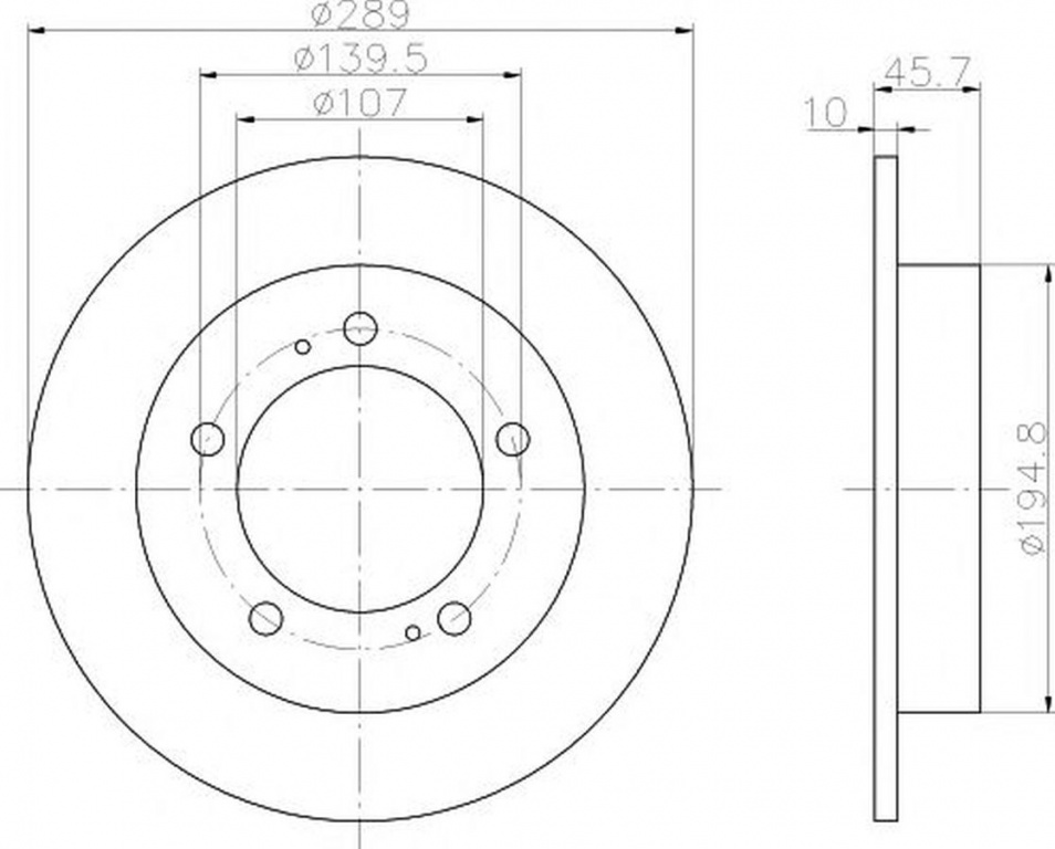 Disc frana SUZUKI JIMNY FJ TEXTAR 92066003