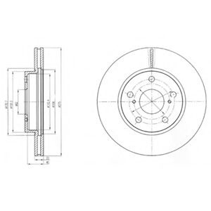 Disc frana TOYOTA AURIS (NRE15, ZZE15, ADE15, ZRE1