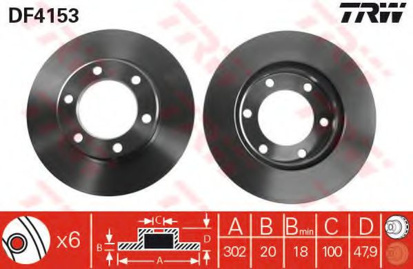 Disc frana TOYOTA LAND CRUISER (_J6_) (1980 - 1991