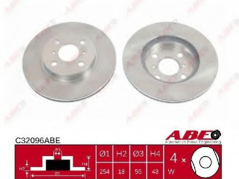 Disc frana TOYOTA PASEO Cabriolet (EL54) (1996 - 1998) ABE C32096ABE