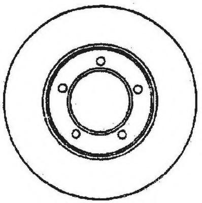 Disc frana TOYOTA SCEPTER (_CV1_, _XV1_, _V1_), TOYOTA SCEPTER combi (_XV1_, _CV1_, _V10), TOYOTA STARLET 1000 Kombi (KP) - JURID 561676J
