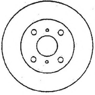 Disc frana TOYOTA STARLET (_P8_), TOYOTA CYNOS cupe (EL54), TOYOTA PASEO Cabriolet (EL54) - JURID 561672J