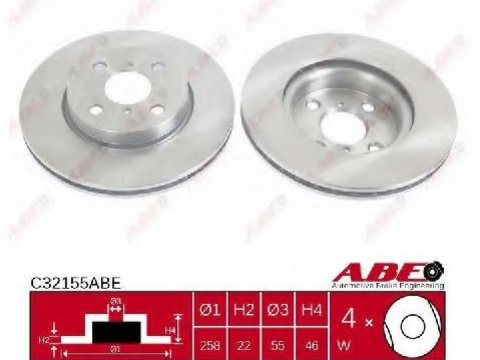 Disc frana TOYOTA YARIS/VITZ (SCP9_, NSP9_, KSP9_, NCP9_, ZSP9_) (2005 - 2016) ABE C32155ABE