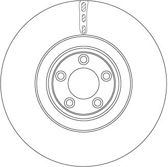 Disc frana TRW DF6651S pentru JAGUAR XF I (X250), 