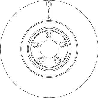 Disc frana TRW DF6651S pentru JAGUAR XF I (X250) 2009-2015