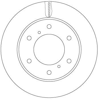 Disc frana TRW DF6735 pentru FIAT FULLBACK pick-up (502_, 503), L200 / TRITON (KA_T, KB_T) 2004-2018