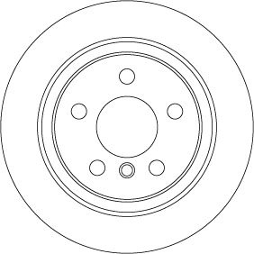 Disc frana TRW DF6756 pentru BMW 1 (F40), X2 (F39) 2017-2023