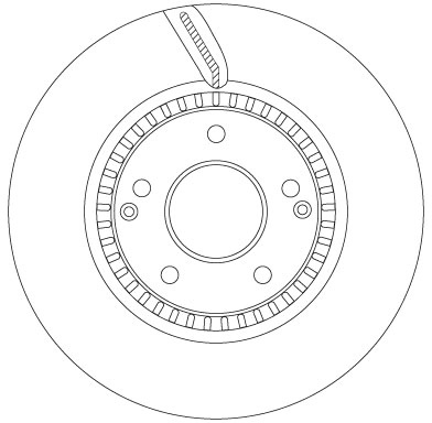 Disc frana TRW DF6884S la SSANGYONG TIVOLI 2015 2016 2017 2018 2019 2020 2021 2022 2023 2024