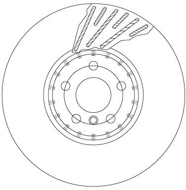 Disc frana TRW DF6890S pentru BMW 3 (G20, G80, G28), 5 (G30, F90) de la 2016