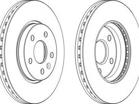 Disc frana VAUXHALL ASTRAVAN Mk V (H), CHEVROLET CRUZE (J300), OPEL ASTRA J - FERODO DDF1869