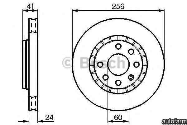 Disc frana VAUXHALL CALIBRA BOSCH 0 986 478 327