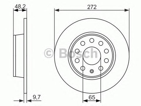 Disc frana VOLKSWAGEN BEETLE Cabriolet (5C7) - Cod intern: W20270181 - LIVRARE DIN STOC in 24 ore!!!