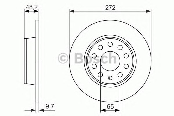 Disc frana VOLKSWAGEN CADDY IV caroserie (SAA, SAH) - Cod intern: W20270181 - LIVRARE DIN STOC in 24 ore!!!