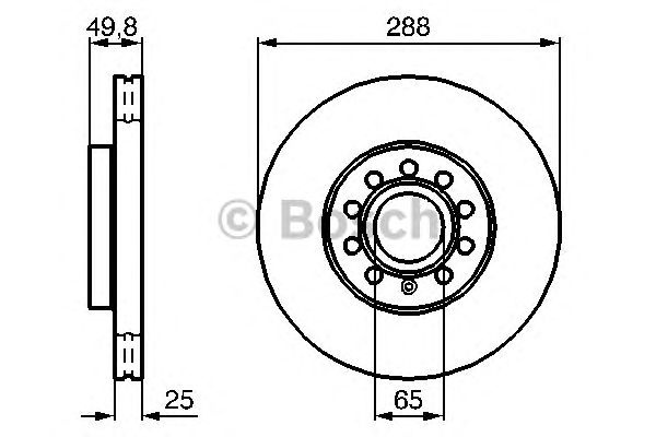 Disc frana VOLKSWAGEN JETTA III (1K2) - Cod intern: W20270691 - LIVRARE DIN STOC in 24 ore!!!