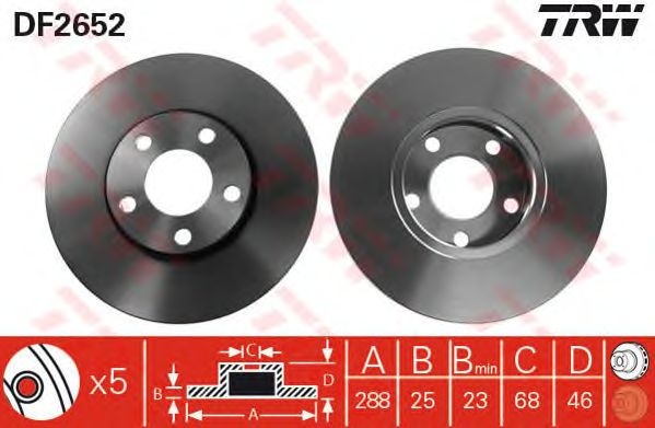 Disc frana VOLKSWAGEN PASSAT Variant (3B5) - Cod intern: M20347585 - LIVRARE DIN STOC in 24 ore!!!
