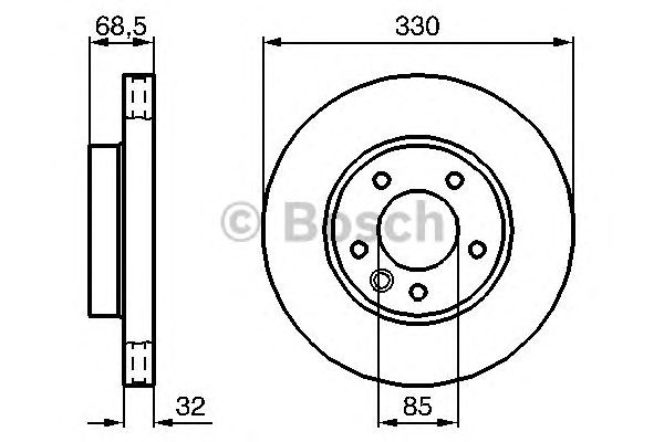 Disc frana VOLKSWAGEN TIGUAN (5N_) - Cod intern: W20270748 - LIVRARE DIN STOC in 24 ore!!!