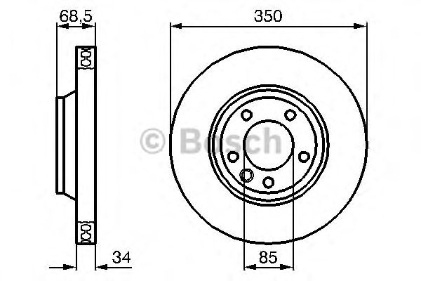 Disc frana VOLKSWAGEN TIGUAN (5N_) - Cod intern: M20353495 - LIVRARE DIN STOC in 24 ore!!!