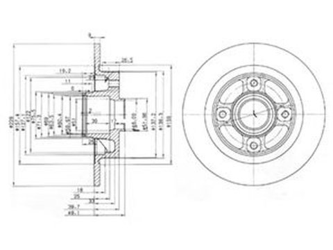 Disc frana VOLVO 460 L 464 DELPHI BG3570