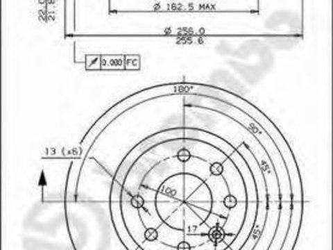 Disc frana VOLVO 460 L limuzina (464), VOLVO 480 E, VOLVO 440 K (445) - BREMBO 09.5854.10