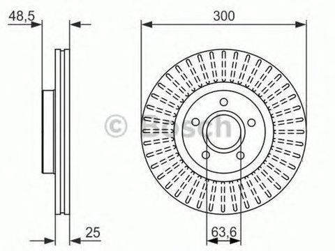 Disc frana VOLVO C30 BOSCH 0986479956