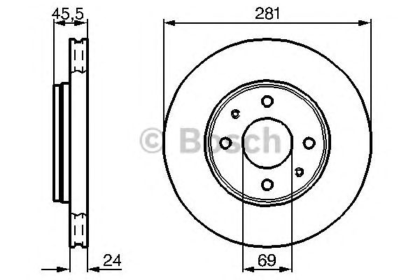 Disc frana VOLVO S40 I (VS) - Cod intern: W20270105 - LIVRARE DIN STOC in 24 ore!!!