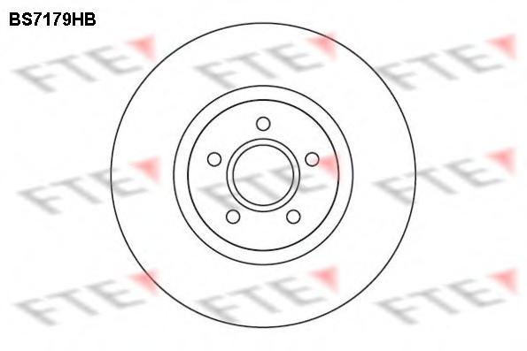 Disc frana VOLVO S40 II limuzina (MS), VOLVO V50 combi (MW), FORD FOCUS II (DA_) - FTE BS7179HB