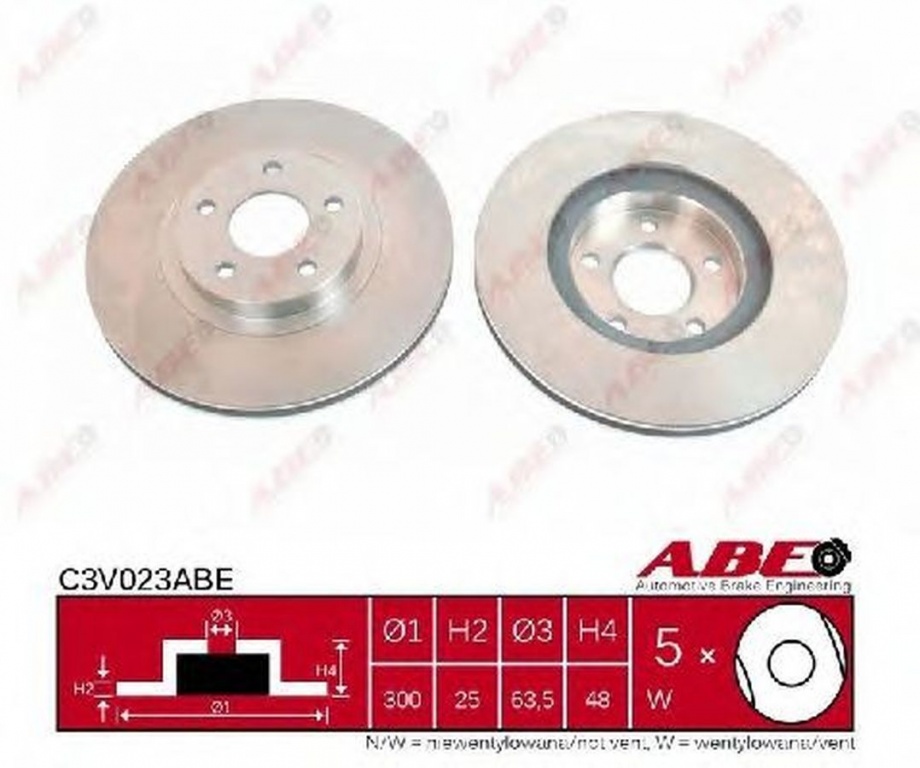 Disc frana VOLVO S40 II MS ABE C3V023ABE