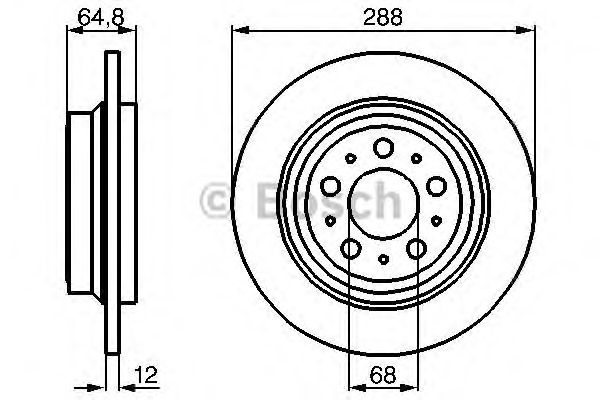 Disc frana VOLVO S40 II (MS) - Cod intern: W20270572 - LIVRARE DIN STOC in 24 ore!!!