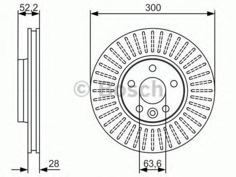 Disc frana VOLVO V60 BOSCH 0986479974