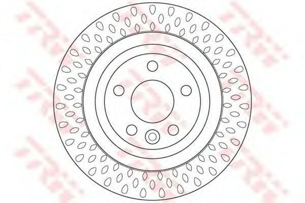 Disc frana VOLVO V60 TRW DF6387 PieseDeTop