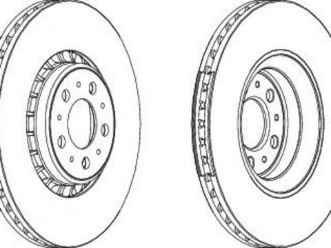 Disc frana VOLVO XC90 I (2002 - 2016) FERODO DDF1371C-1