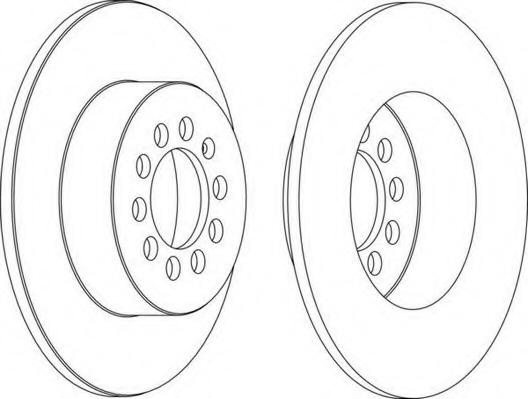 Disc frana VW 412 Variant, SKODA OCTAVIA (1U2), SKODA OCTAVIA Combi (1U5) - FERODO DDF1224