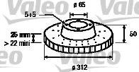 Disc frana VW CADDY IV combi (Saab, SAJ) (2015 - 2016) MTR 12108505