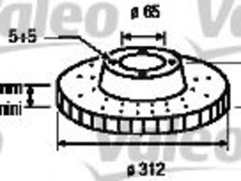 Disc frana VW GOLF 6 Variant (AJ5) (2009 - 2013) MTR 12108505