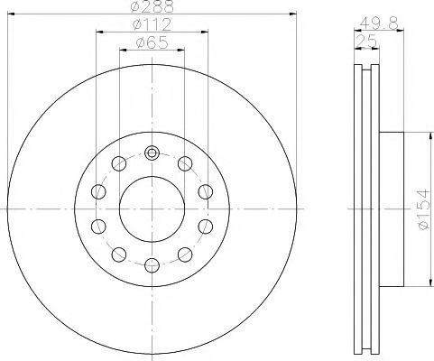 Disc frana VW GOLF VI (5K1) (2008 - 2013) TEXTAR 92120805 piesa NOUA