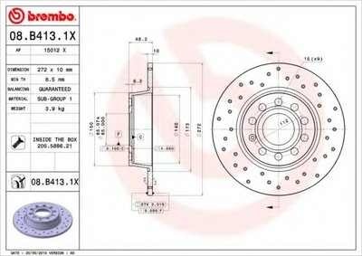 Disc frana VW GOLF VI Cabriolet (517) (2011 - 2016