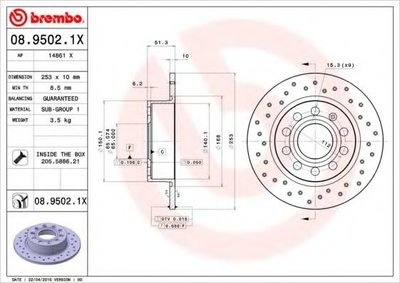 Disc frana VW GOLF VI Cabriolet (517) (2011 - 2016