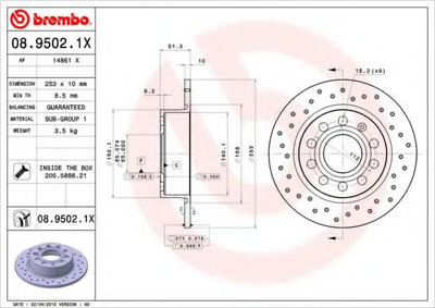 Disc frana VW GOLF VI Cabriolet (517) (2011 - 2020