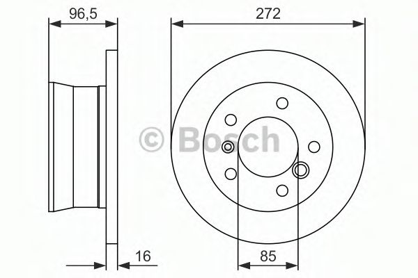 Disc frana VW LT II platou / sasiu (2DC, 2DF, 2DG,