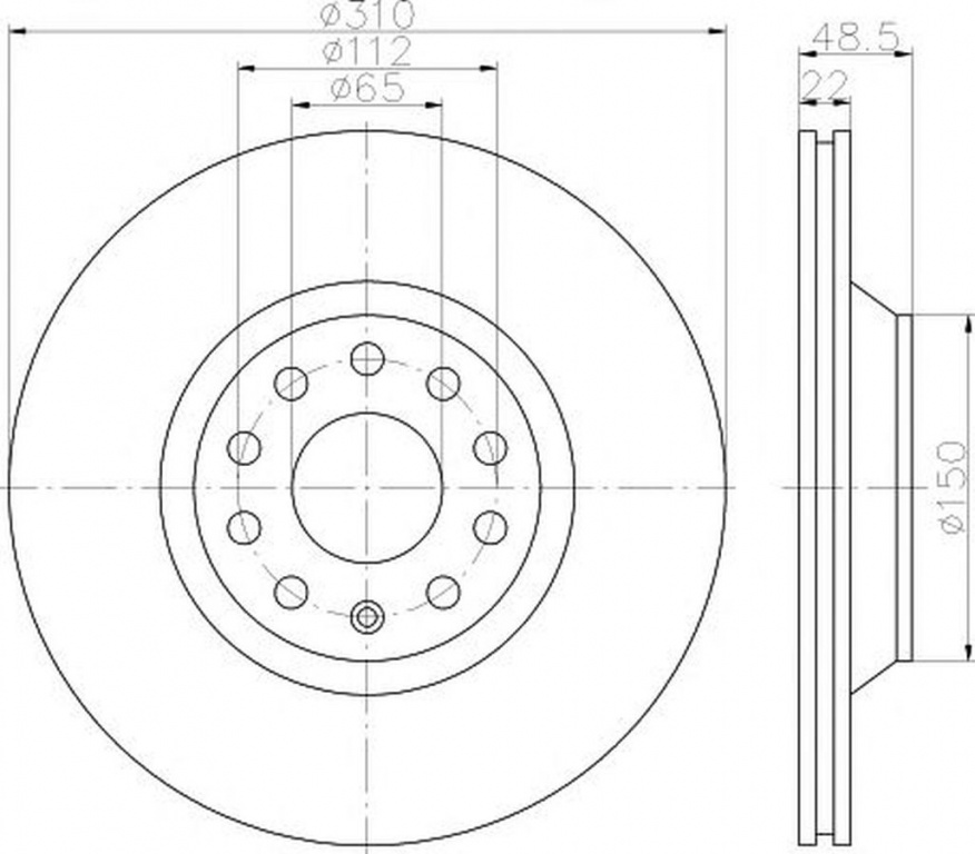 Disc frana VW PASSAT CC 357 TEXTAR 92140703