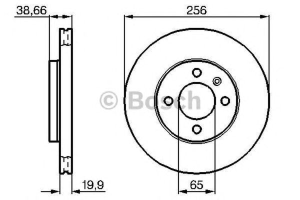 Disc frana VW PASSAT Variant 3A5 35I BOSCH 0986478308